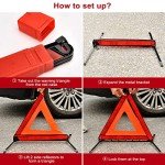 4-in-1 Emergency Warning Triangle and Vest Kit