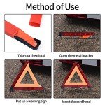 Car Emergency Warning Triangle & Reflective Vest Kit
