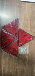 AOHEWEI Red Triangle Reflectors for Trailers and Gates