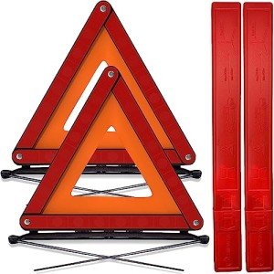 Xtremeauto Car Warning Triangle Breakdown Kit - 2 Pack