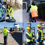 4-in-1 Emergency Warning Triangle and Vest Kit