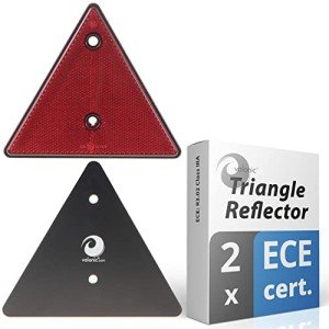 Valonic Red Triangle Reflectors - 2 Pack