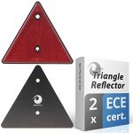 Valonic Red Triangle Reflectors - 2 Pack