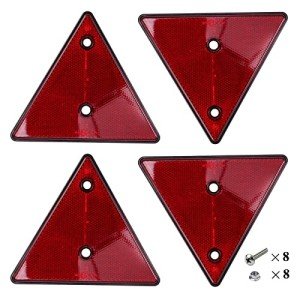 Woola 4-Piece Red Triangle Reflector Kit