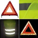 Amrocky Reflective Emergency Warning Triangle Kit - 2pcs