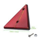 Woola 4-Piece Red Triangle Reflector Kit