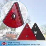 Valonic Red Triangle Reflectors - 2 Pack