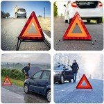 Amrocky Reflective Emergency Warning Triangle Kit - 2pcs