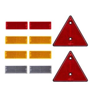 BEIJISTAR Trailer Reflector Kit with Adhesive & Screw