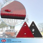 Valonic Red Triangle Reflectors - 2 Pack