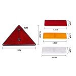 BEIJISTAR Trailer Reflector Kit with Adhesive & Screw