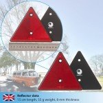 Valonic Red Triangle Reflectors - 2 Pack