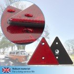 Valonic Red Triangle Reflectors - 2 Pack