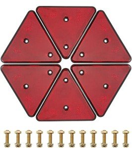 SPARKMOTO Rouge Triangle Reflector Set (6 pcs)