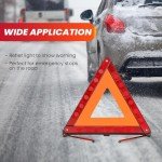 DASBET 3-Pack Foldable Roadside Warning Triangles