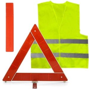 ZephyrCraft 2-in-1 Safety Vest and Triangle Set