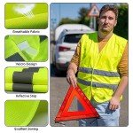 Emergency Warning Triangle and Safety Vest Kit