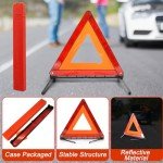 ZephyrCraft Foldable Reflective Warning Triangle