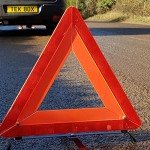 Folding Car Safety Triangle with Protective Case