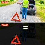 ZephyrCraft 2-in-1 Safety Vest and Triangle Set