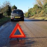 Folding Car Safety Triangle with Protective Case