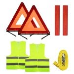5-Pack Car Emergency Warning Triangle Kit