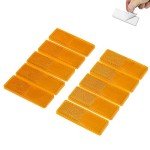 Yellow Self-Adhesive Reflective Rectangular Trailer Reflectors
