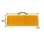 Yellow Self-Adhesive Reflective Rectangular Trailer Reflectors
