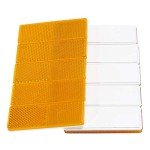 Yellow Self-Adhesive Reflective Rectangular Trailer Reflectors