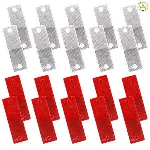 20-Piece Rectangular Auto Reflector Sticker Set