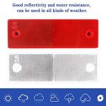 20-Piece Rectangular Auto Reflector Sticker Set