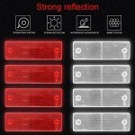 10-Pack Self-Adhesive Rectangular Trailer Reflectors