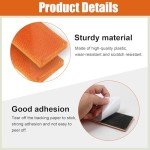 Set of 6 Adhesive Rectangular Reflectors - Yellow