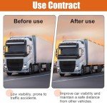 Set of 6 Adhesive Rectangular Reflectors - Yellow