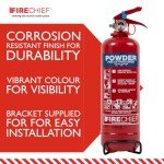 1kg Multi-Purpose Powder Fire Extinguisher with Bracket