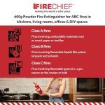 Compact 600g Multi-Purpose Fire Extinguisher for Vehicles