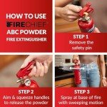 Compact 600g Multi-Purpose Fire Extinguisher for Vehicles