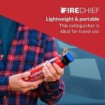 Firechief Aerosol BC Fire Extinguisher, 600g, Red