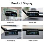 Wireless Solar Tire Pressure Monitor with 4 Sensors