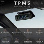 Wireless Solar Tire Pressure Monitor with 4 Sensors