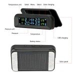 Wireless Solar Tire Pressure Monitor with 4 Sensors