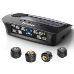 Tymate Solar Tire Pressure Monitor System with Sensors