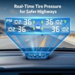 Tymate Solar Tire Pressure Monitor System with Sensors