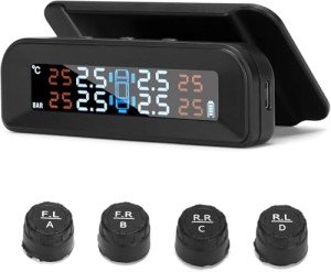 Solar Wireless Tire Pressure Monitoring System with Sensors