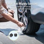Tymate Solar Tire Pressure Monitor System with Sensors