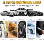 Wireless RV Tire Pressure Monitoring System with 4 Sensors