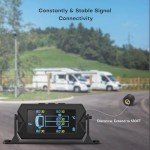 Cordless Solar Tire Pressure Monitor System with 6 Sensors