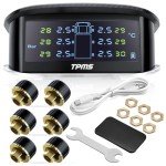 Wireless TPMS with Solar Charger & 6 Sensors