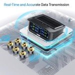 Wireless TPMS with Solar Charger & 6 Sensors
