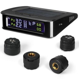 Solar Wireless Tire Pressure Monitoring System for SUVs and Sedans